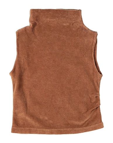 LONGLIVE THEQUEEN Top Marrone 100% Cotone organico
