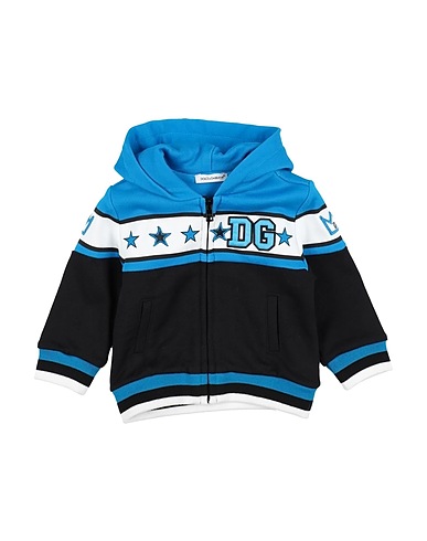 DOLCE&GABBANA Sweatshirt Azure 100% Cotton, Polyester, Viscose, Elastane