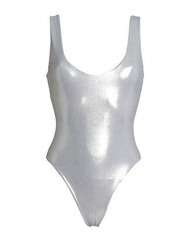 SAINT LAURENT TOPWEAR Silver 78% Polyamide, 22% Elastane