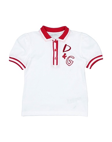 DOLCE&GABBANA Polo shirt White 100% Cotton, Polyester, PVC - Polyvinyl chloride, Polyurethane, Viscose