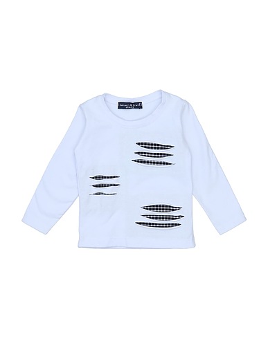 MANUELL & FRANK T-shirt White 97% Cotton, 3% Elastane
