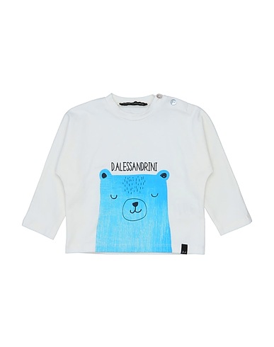 DANIELE ALESSANDRINI T-shirt Ivory 95% Cotton, 5% Elastane