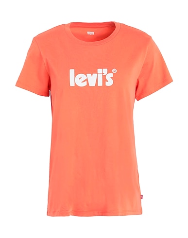 LEVI'S T-shirt Orange 100% Cotton