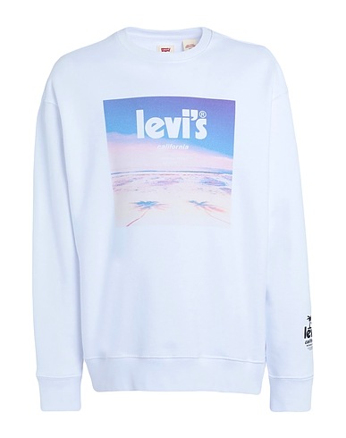LEVI'S Sweatshirt White 100% Cotton