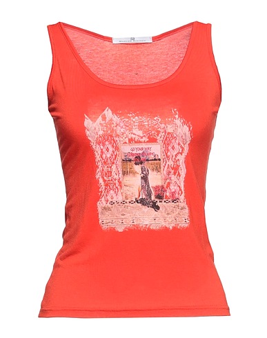 MR MASSIMO REBECCHI Top Orange 92% Viscose, 8% Elastane