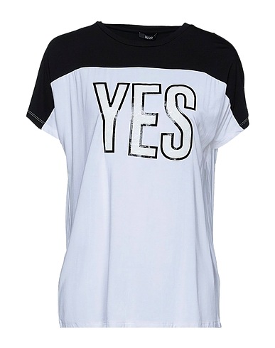 LIU •JO T-shirt White 95% Viscose, 5% Elastane