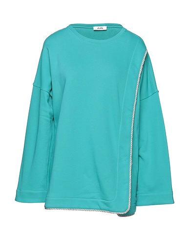 JIJIL Sweatshirt Turquoise 88% Cotton, 12% Polyester