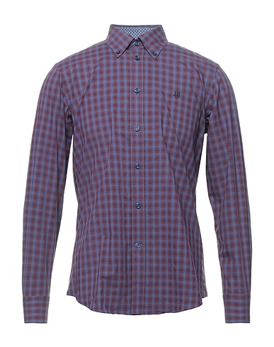 HARMONT & BLAINE Checked shirt Burgundy 100% Cotton