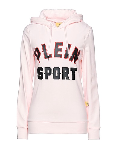 PLEIN SPORT Hooded sweatshirt Light pink 94% Cotton, 6% Elastane