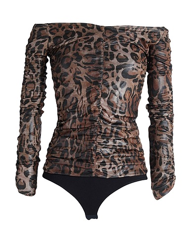 MARC ELLIS TOPS & TEES Brown 100% Polyester