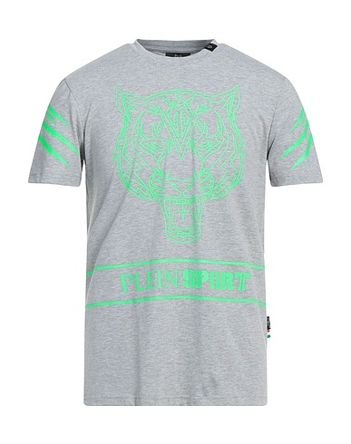 PLEIN SPORT T-shirt Grey 95% Cotton, 5% Elastane