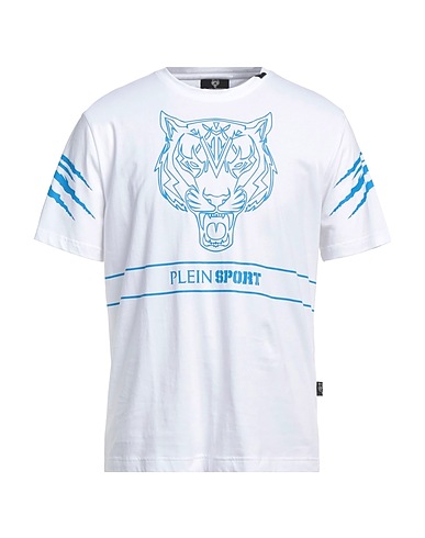 PLEIN SPORT T-shirt White 95% Cotton, 5% Elastane