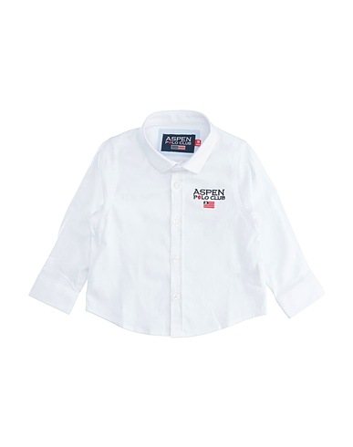 ASPEN POLO CLUB Camicia tinta unita Bianco 97% Cotone, 3% Elastan