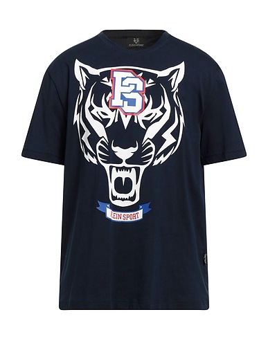 PLEIN SPORT T-shirt Midnight blue 100% Cotton