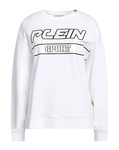 PLEIN SPORT Felpa Bianco 94% Cotone, 6% Elastan