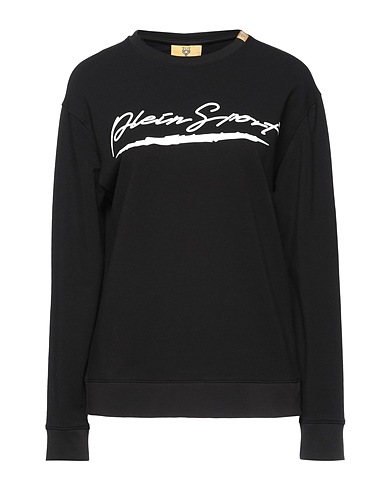 PLEIN SPORT Sweatshirt Black 94% Cotton, 6% Elastane