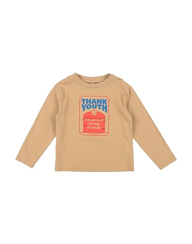 HUNDRED PIECES T-shirt Camel 100% Organic cotton