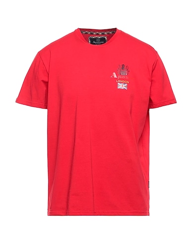AQUASCUTUM ACTIVE T-shirt Red 95% Cotton, 5% Elastane