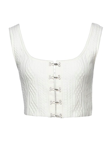 SPORTMAX Top Ivory 56% Wool, 42% Polyamide, 2% Elastane