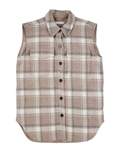 DESIGNERS REMIX Patterned shirts & blouses Khaki 46% Recycled wool, 35% Polyester, 19% Acrylic