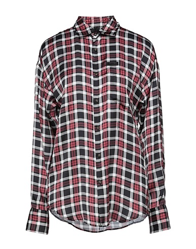 DSQUARED2 Checked shirt Brick red 100% Polyester