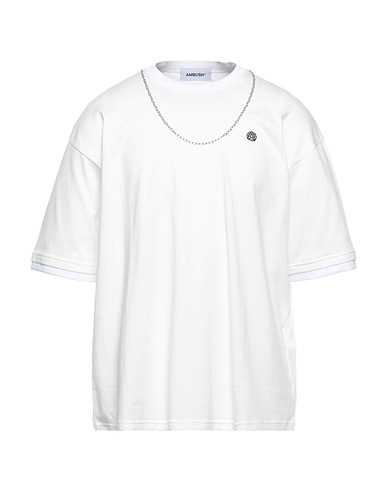 AMBUSH Oversize-T-Shirt White 100% Cotton, Polyester, Polyurethane, Viscose