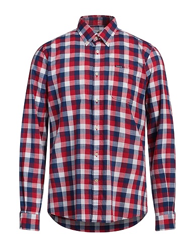 BARBOUR Checked shirt Red 100% Cotton