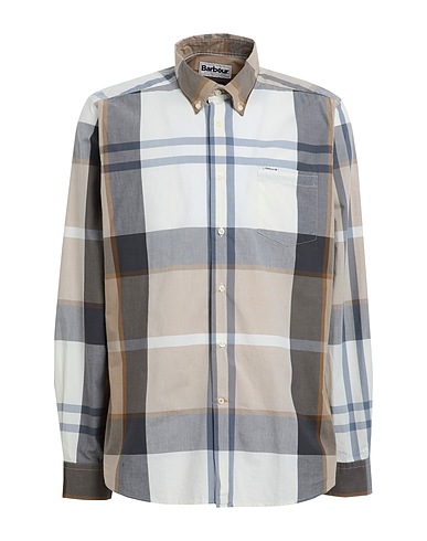 BARBOUR Checked shirt Beige 100% Cotton
