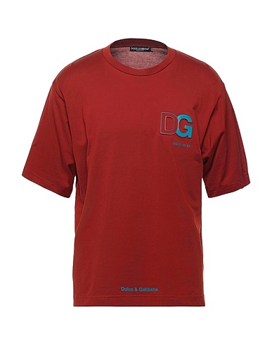 DOLCE&GABBANA Basic T-shirt Rust 100% Cotton