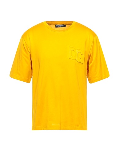 DOLCE&GABBANA Basic T-Shirt Marigold 100% Cotton