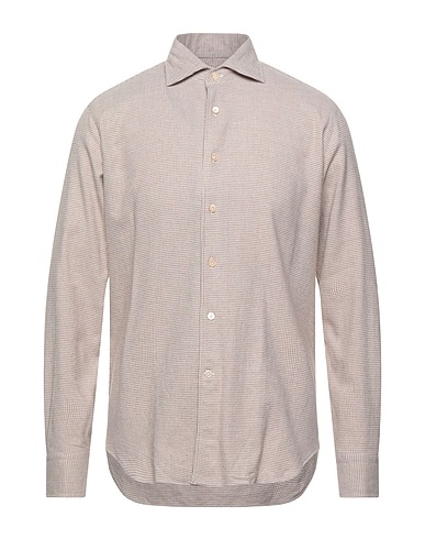 ALESSANDRO GHERARDI Patterned shirt Sand 100% Cotton