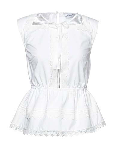 SELF-PORTRAIT Top White 100% Cotton