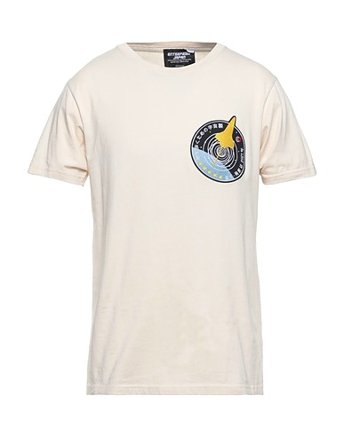 ENTERPRISE JAPAN Basic T-Shirt Beige 100% Cotton
