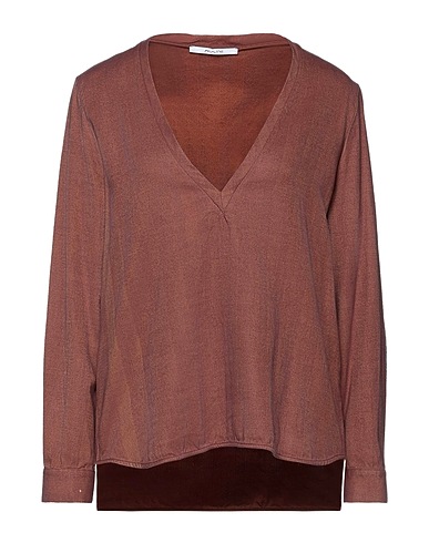 AGLINI Top Brown 100% Cotton