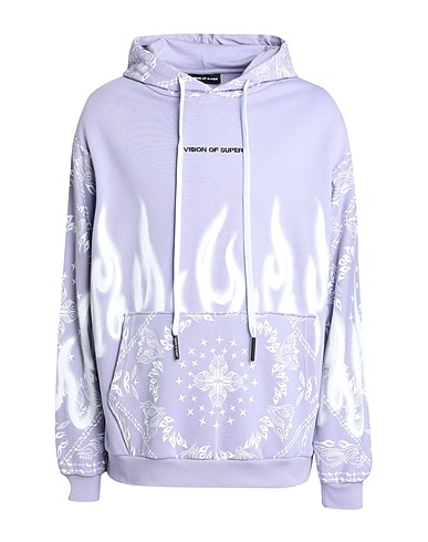 VISION OF SUPER Hooded track jacket  Mauve 100% Cotton