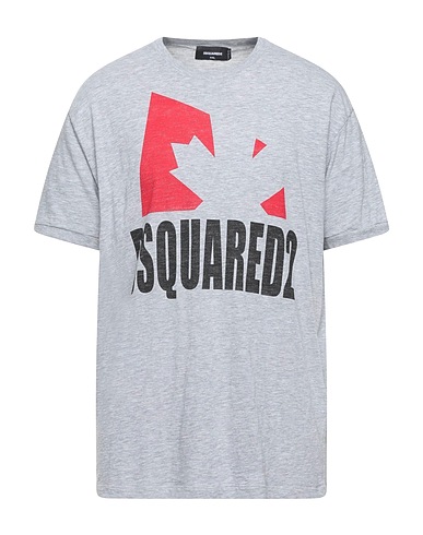 DSQUARED2 Basic T-Shirt Light grey 88% Cotton, 12% Viscose