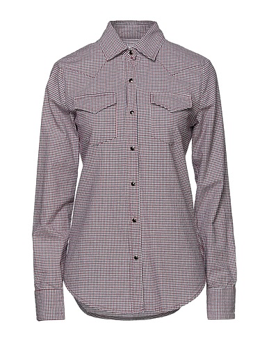 MERCI ITALIA Checked shirt Burgundy 100% Cotton