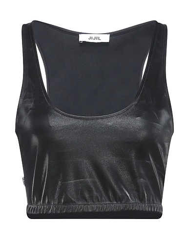 JIJIL Top Black 100% Polyester, Polyurethane