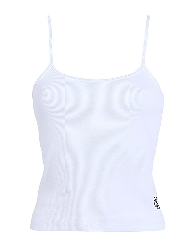 CALVIN KLEIN JEANS Camisole White 94% Cotton, 6% Elastane