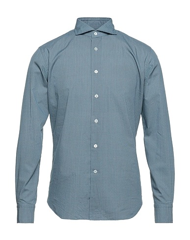 ALESSANDRO GHERARDI Camicia fantasia Azzurro 100% Cotone