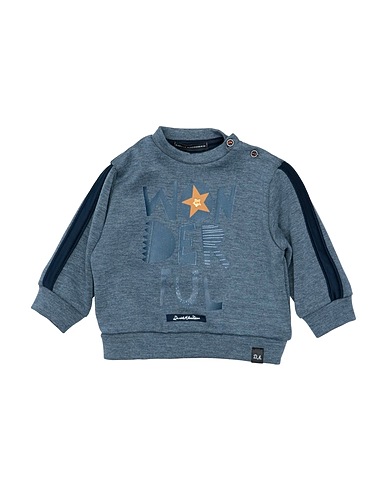 DANIELE ALESSANDRINI Sweatshirt Grey 95% Polyester, 5% Elastane