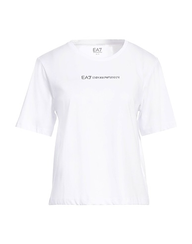 EA7 T-shirt White 100% Cotton