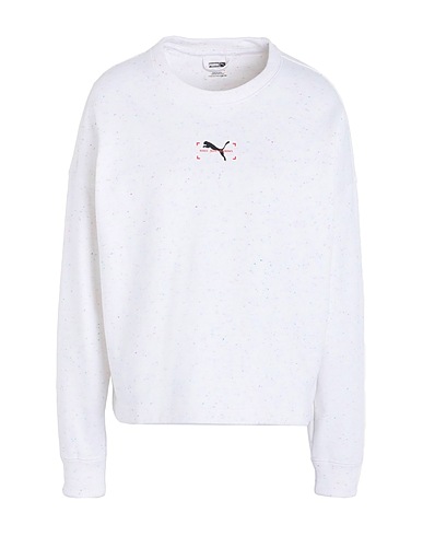 PUMA Sweatshirt RE:Collection Relaxed Crew TR
 Ivory 100% Cotton