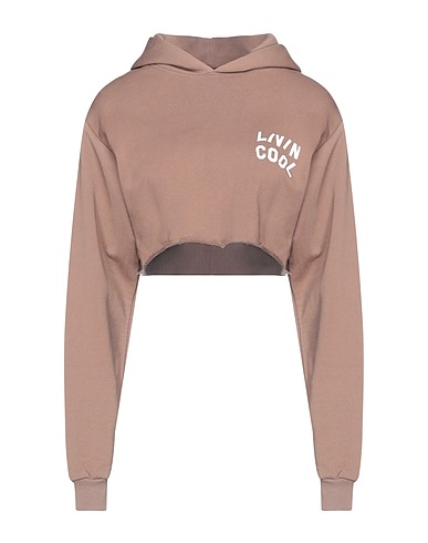 LIVINCOOL Hooded track jacket  Khaki 100% Cotton
