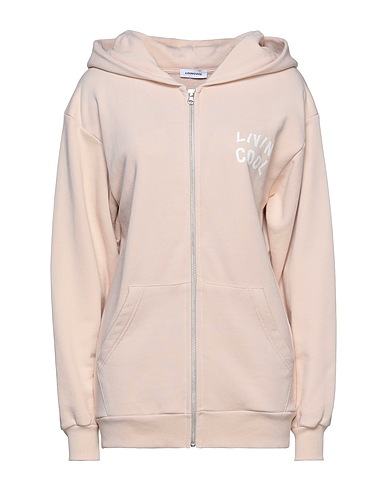 LIVINCOOL Hooded track jacket  Beige 100% Cotton
