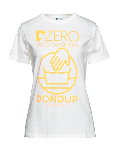 DONDUP 티셔츠 아이보리 100% 오가닉 코튼
