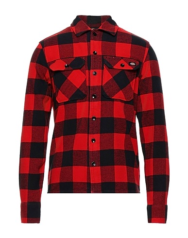 DICKIES Checked shirt Red 100% Cotton