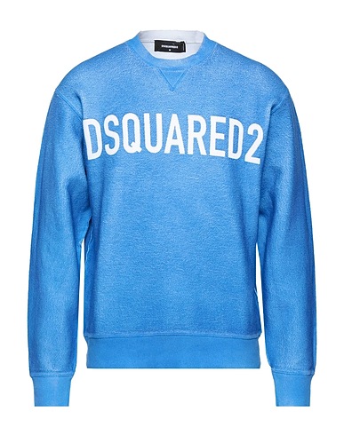 DSQUARED2 Felpa Azzurro 100% Cotone, Elastan