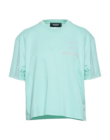 DSQUARED2 Basic T-Shirt Light green 100% Cotton