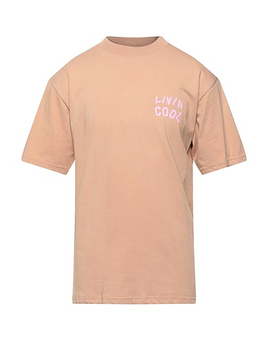 LIVINCOOL T-Shirt Kamel 100% Baumwolle